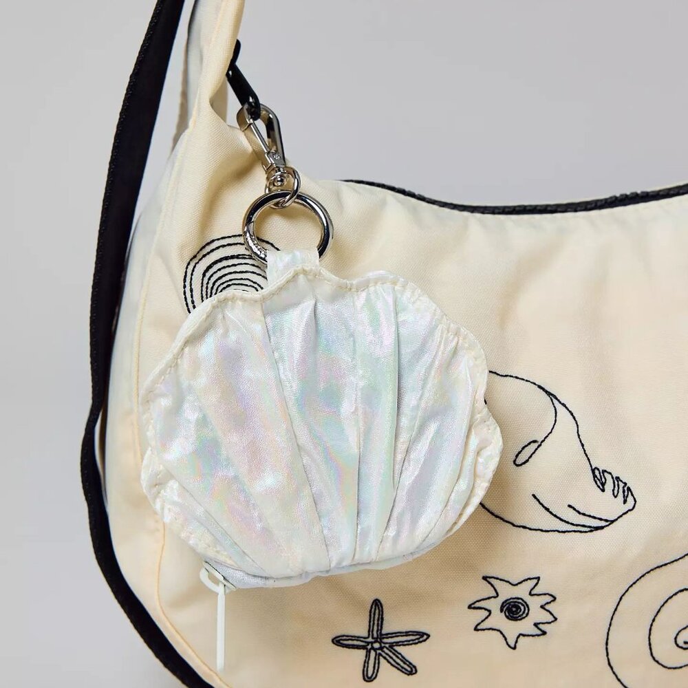 NWT Baggu Shell Cham - Pearl Metallic